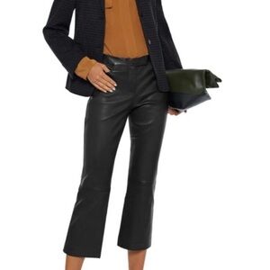 THEORY | EUC! Bristol Black Lamb Leather Ankle Pant Size 2